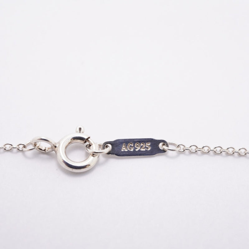【6jfb0122-k】ティファニー ネックレス ダブルリターントゥハート シルバー925 ブルー【中古】レディース