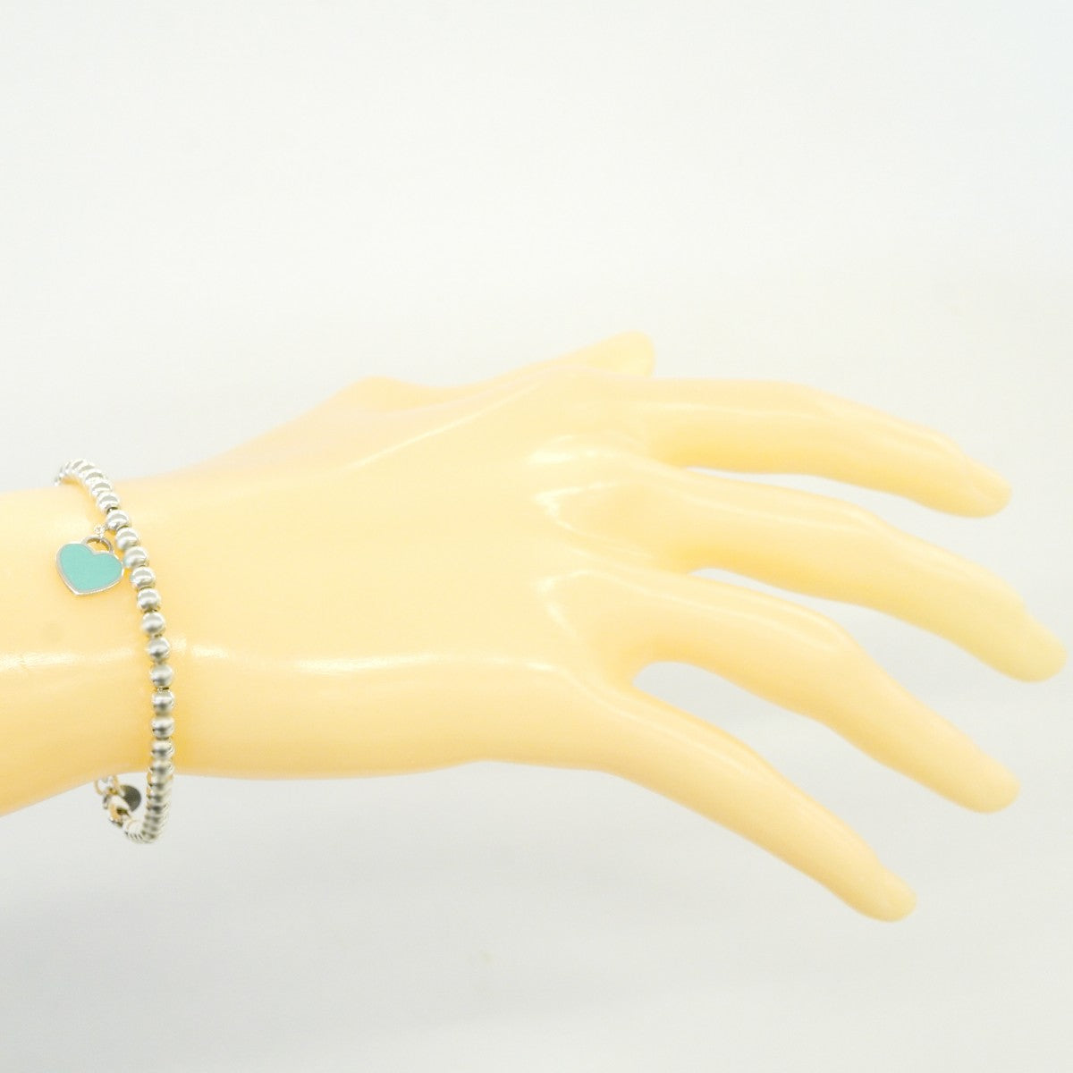 【6jfb0124-k】ティファニー ブレスレット リターントゥハート/ボールチェーン シルバー925 ブルー【中古】レディース