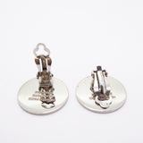 【6jfb0126-k】エルメス イヤリング セリエ メタル シルバー【中古】レディース