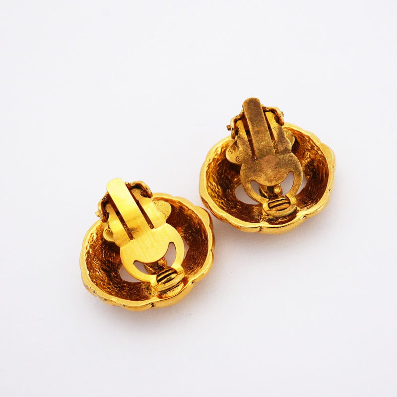 【6jfb0166-k】シャネル イヤリング ヴィンテージ ココマーク GPメッキ ゴールド【中古】レディース