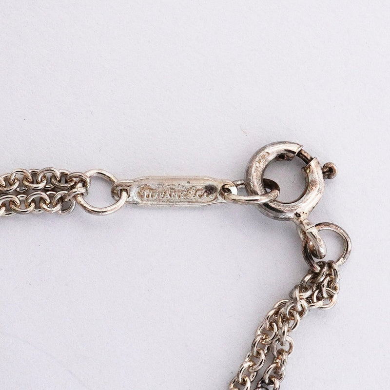 【6jfb0170-k】ティファニー ネックレス インフィニティ ダブルチェーン シルバー925【中古】レディース