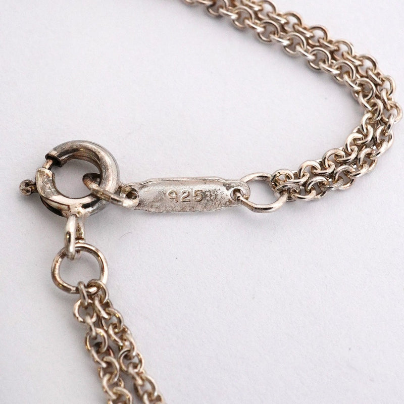 【6jfb0170-k】ティファニー ネックレス インフィニティ ダブルチェーン シルバー925【中古】レディース