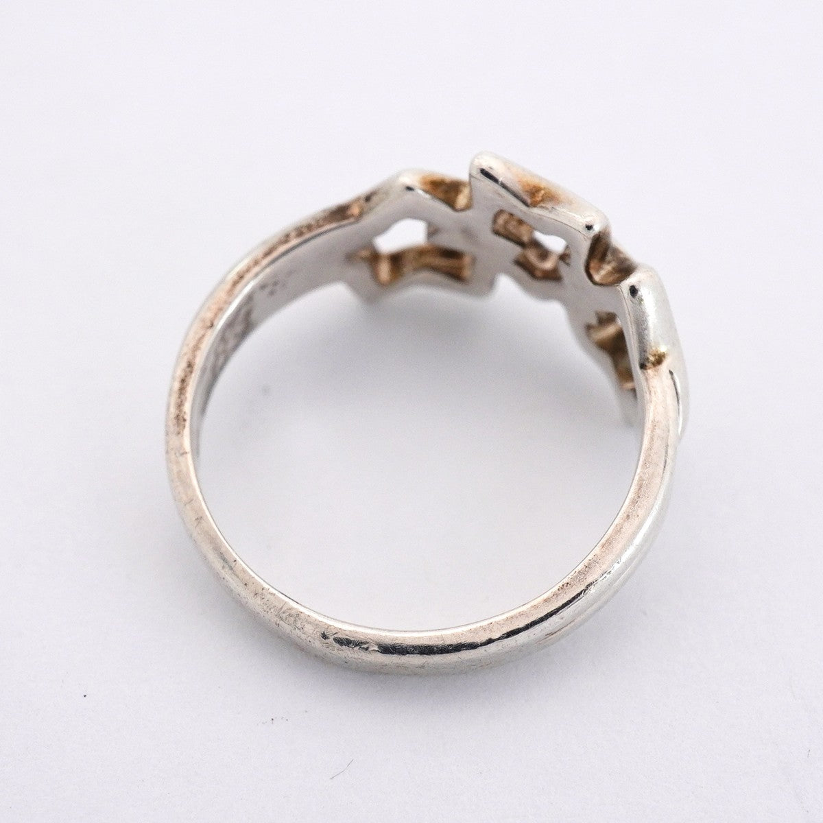 【6jfb0172-k】ティファニー リング トリプルスター シルバー925 11号【中古】レディース