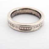 【6jfb0173-k】ティファニー リング ナロー シルバー925 6.5号【中古】レディース