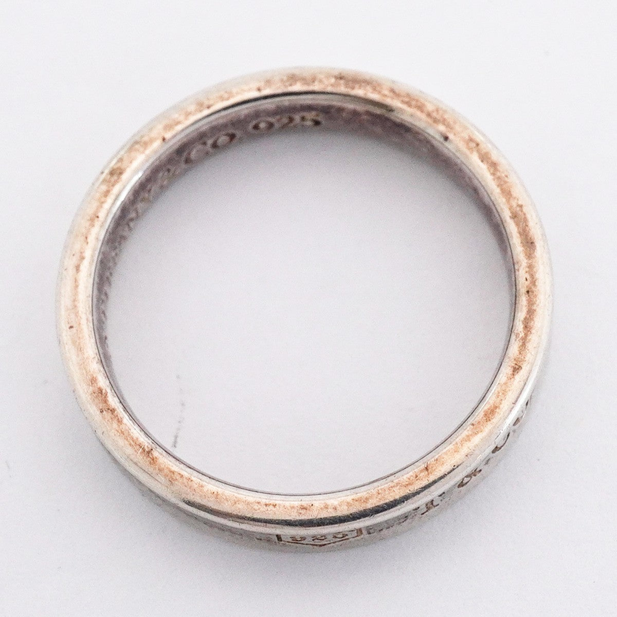 【6jfb0174-k】ティファニー リング ナロー シルバー925 15号【中古】レディース