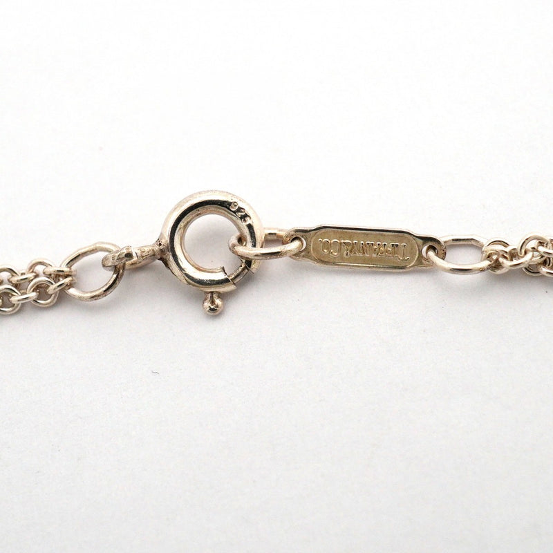 【6jfb0186-k】ティファニー ネックレス インフィニティ ダブルチェーン シルバー925【中古】レディース