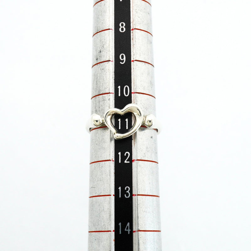 【6jfb0192-k】ティファニー リング オープンハート シルバー925 11号【中古】レディース