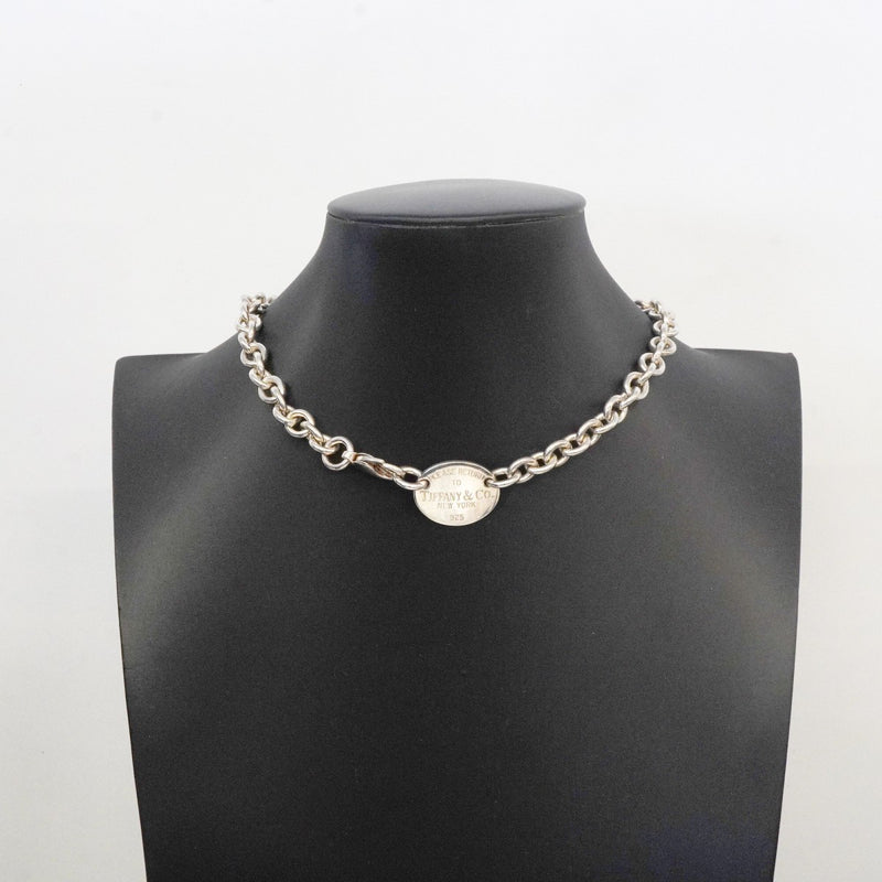 【6jfb0199-k】ティファニー ネックレス リターントゥ オーバル シルバー925【中古】レディース