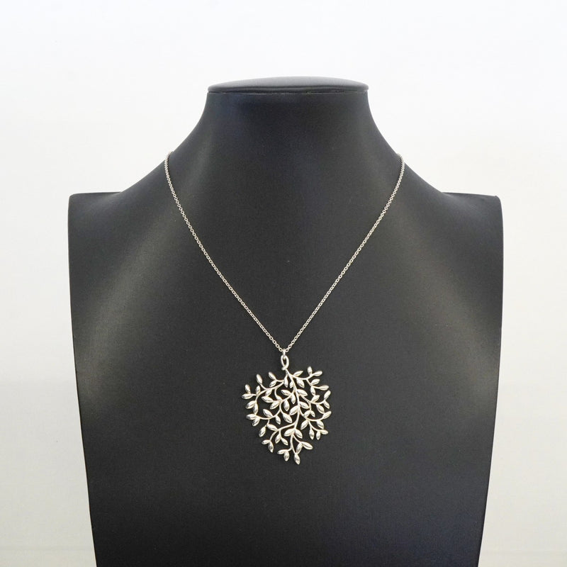 【6jfb0201-k】ティファニー ネックレス オリーブリーフ シルバー925【中古】レディース