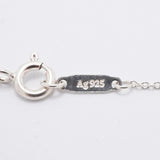 【6jfb0205-k】ティファニー ネックレス ダブルリターントゥハート シルバー925 ブルー【中古】レディース