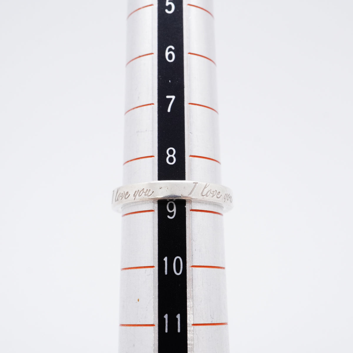 【6jfb0206-k】ティファニー リング ノーツ/アイラブユー シルバー925 8.5号【中古】レディース