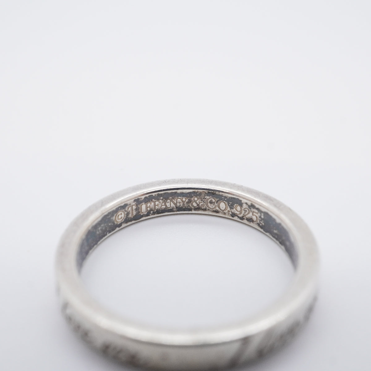 【6jfb0206-k】ティファニー リング ノーツ/アイラブユー シルバー925 8.5号【中古】レディース