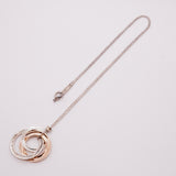 【6jfb0210-k】ティファニー ネックレス 1837/インターロッキング シルバー925 ルベドメタル【中古】レディース