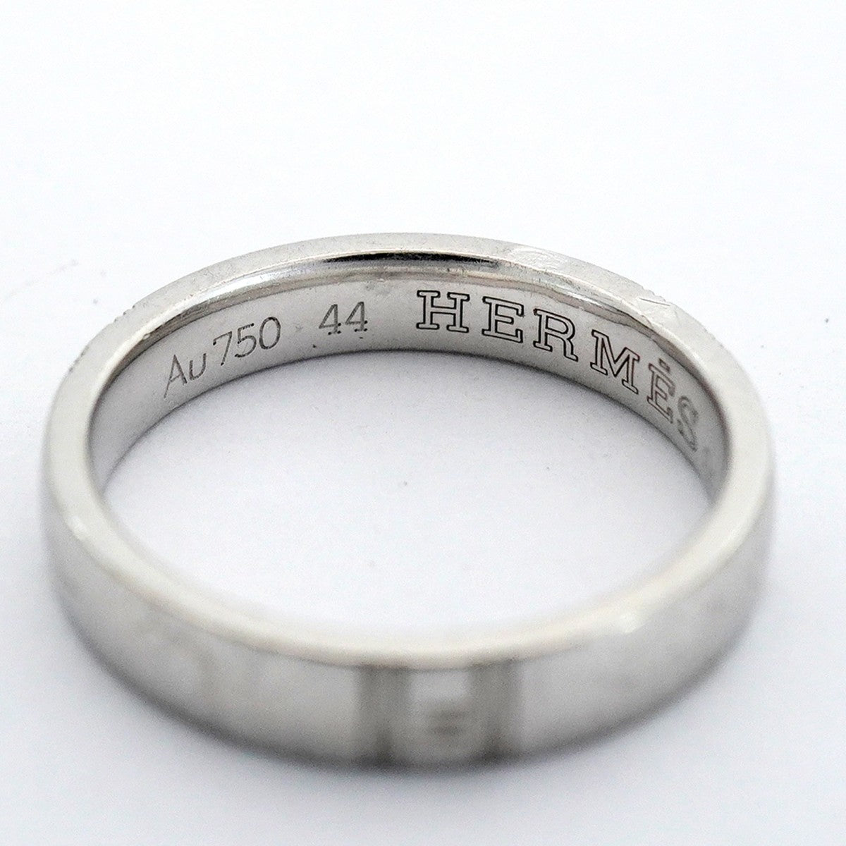 【6jfb0216】エルメス リング アリアンス/ケリー K18WG ホワイトゴールド ＃44【中古】レディース
