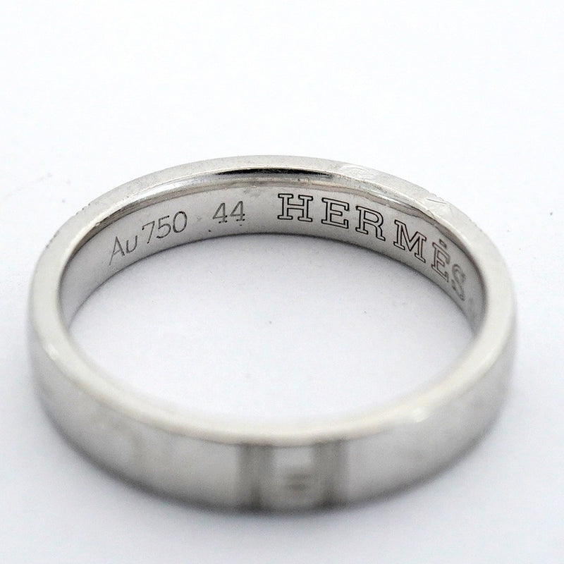 【6jfb0216】エルメス リング アリアンス/ケリー K18WG ホワイトゴールド ＃44【中古】レディース