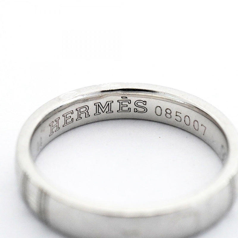 【6jfb0216】エルメス リング アリアンス/ケリー K18WG ホワイトゴールド ＃44【中古】レディース
