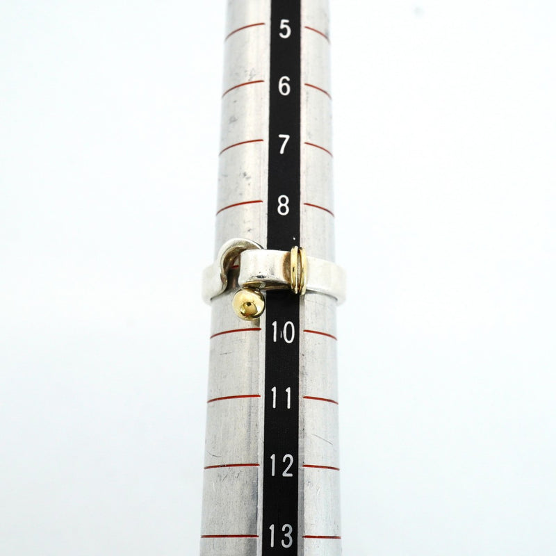 【6jfb0217】ティファニー リング フック&アイ K18YG イエローゴールド シルバー925 9号【中古】レディース