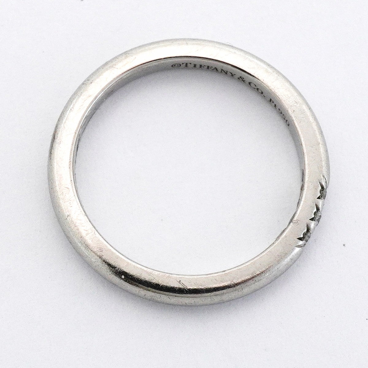 【6jfb0221】ティファニー リング フォーエバー 3PD Pt950 プラチナ ダイヤモンド 5号【中古】レディース