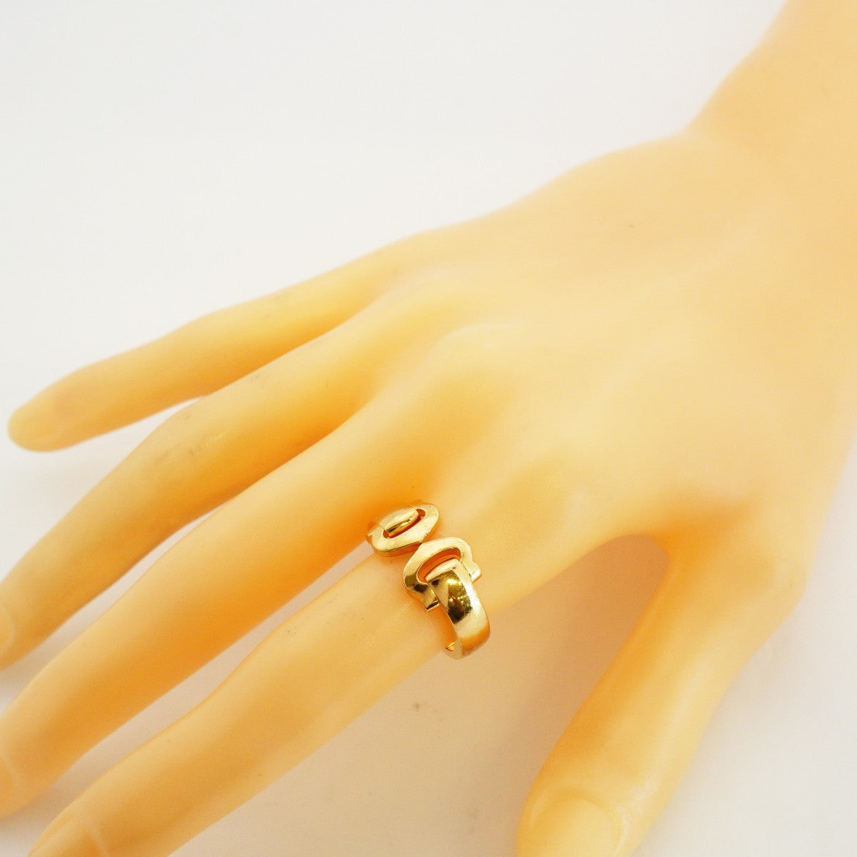【6jfb0222】カルティエ リング 2C ブークルセ K18YG イエローゴールド ＃57【中古】メンズ