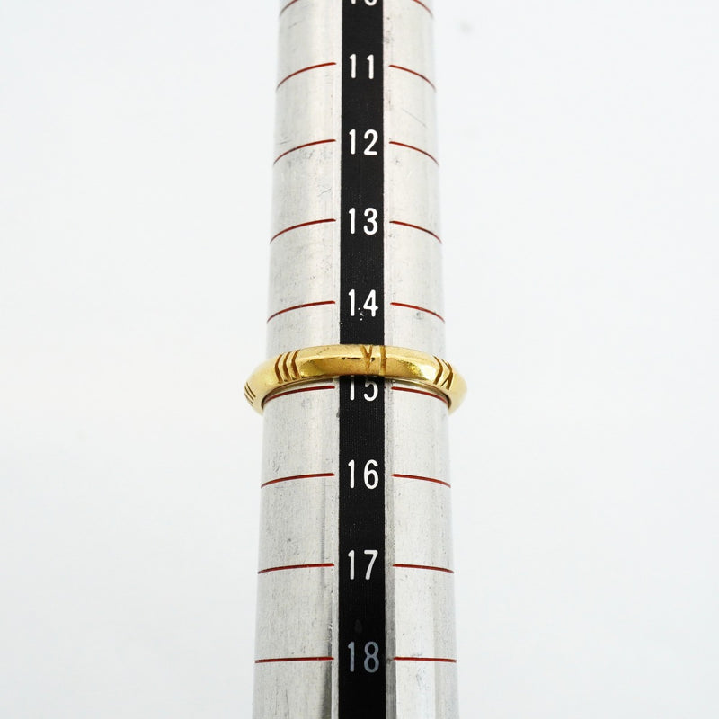 【6jfb0223】ティファニー リング アトラス クローズド/ナロー K18YG イエローゴールド 14.5号【中古】レディース
