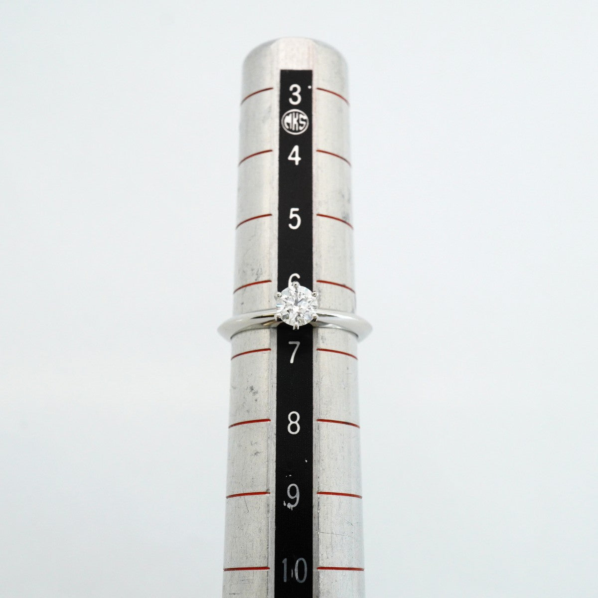 【6jfb0224】ティファニー リング ソリティア 1PD Pt950 プラチナ ダイヤモンド 0.35ct 6.5号【中古】レディース