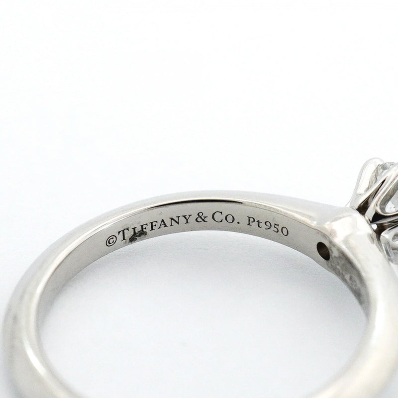 【6jfb0224】ティファニー リング ソリティア 1PD Pt950 プラチナ ダイヤモンド 0.35ct 6.5号【中古】レディース