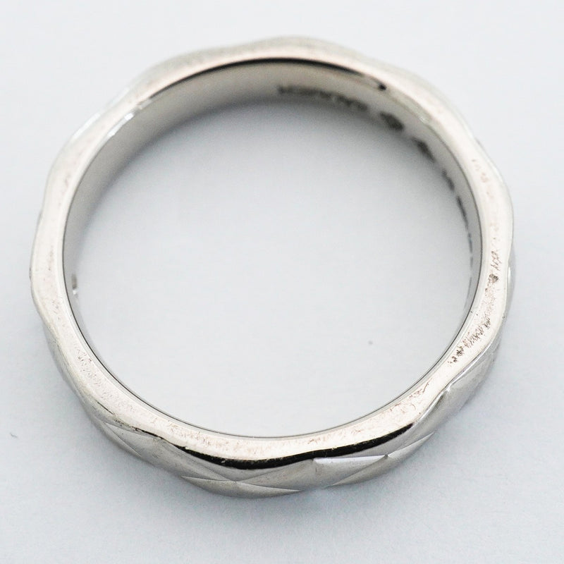 【6jfb0225】シャネル リング マトラッセ 1PD Pt950 プラチナ ダイヤモンド ＃51【中古】レディース