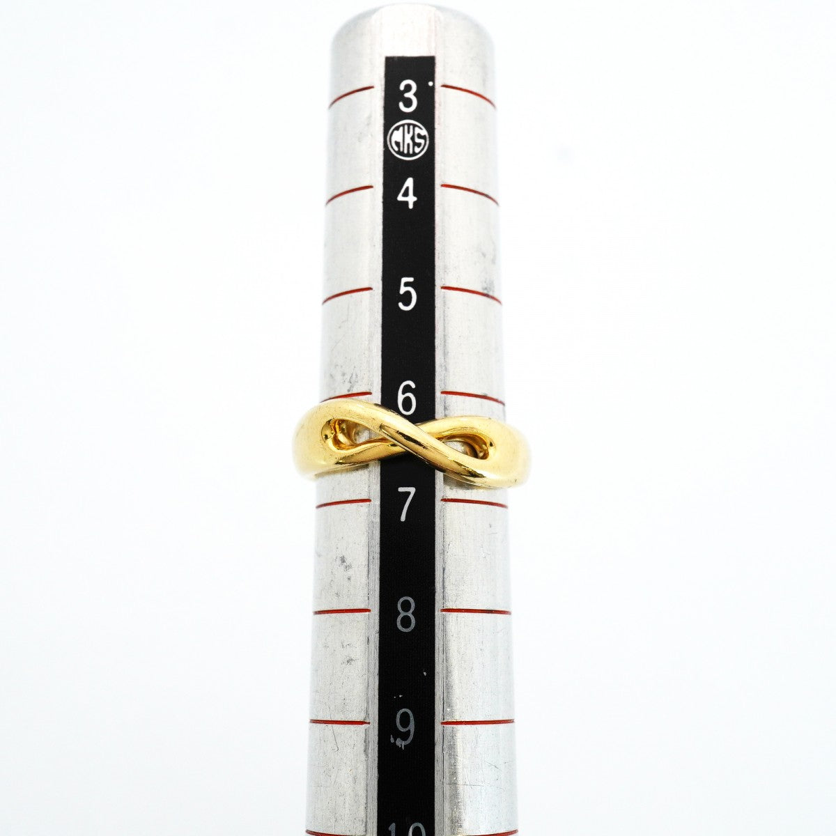 【6jfb0227】ティファニー リング インフィニティ K18YG イエローゴールド 6.5号【中古】レディース
