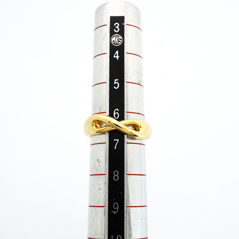 【6jfb0227】ティファニー リング インフィニティ K18YG イエローゴールド 6.5号【中古】レディース