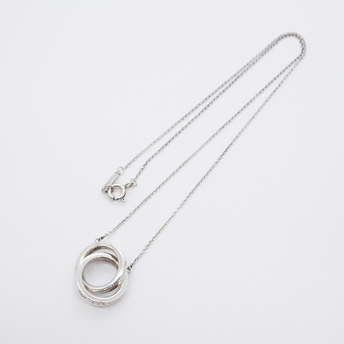 【6jfb0237-k】ティファニー ネックレス 1837/インターロッキング シルバー925【中古】レディース