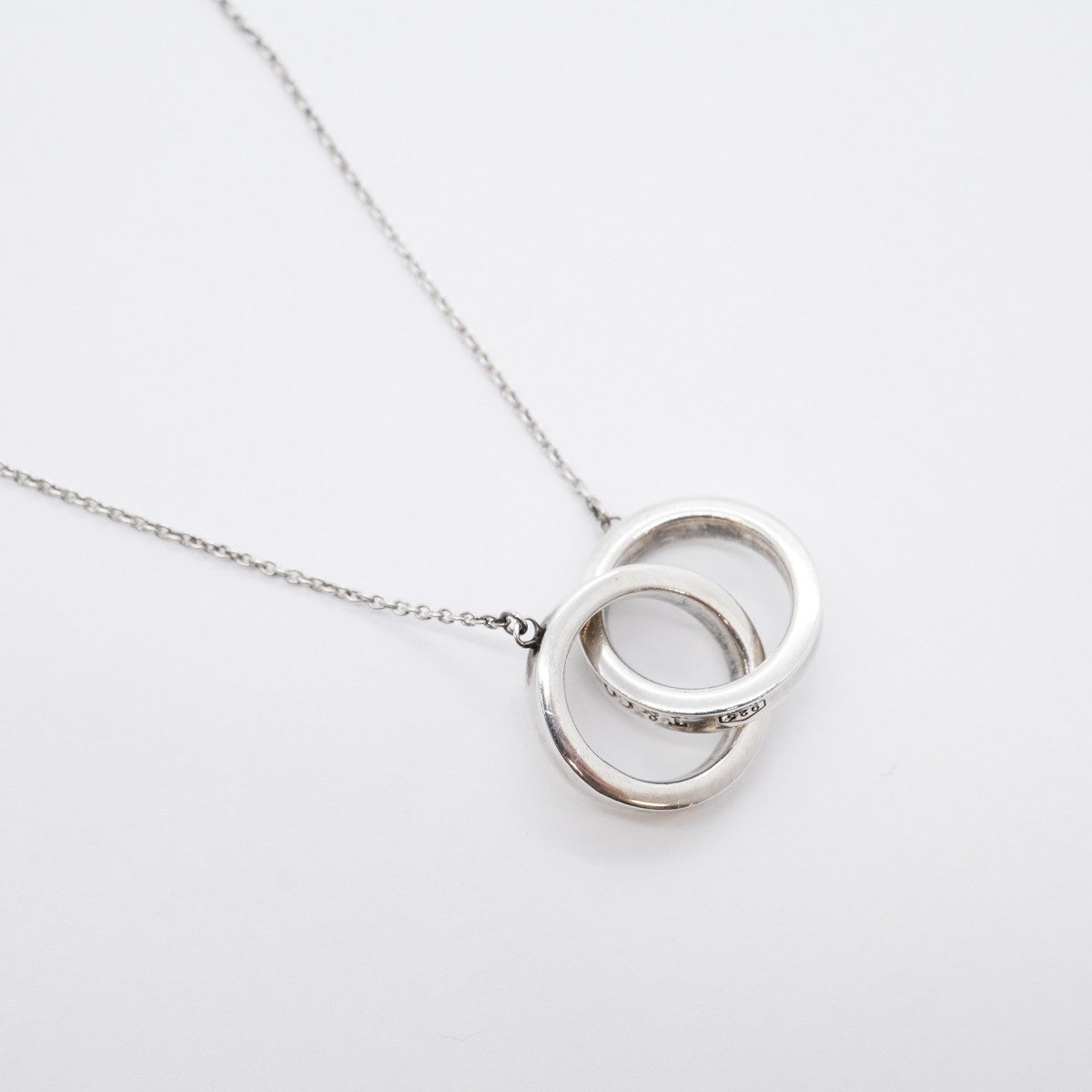 【6jfb0237-k】ティファニー ネックレス 1837/インターロッキング シルバー925【中古】レディース