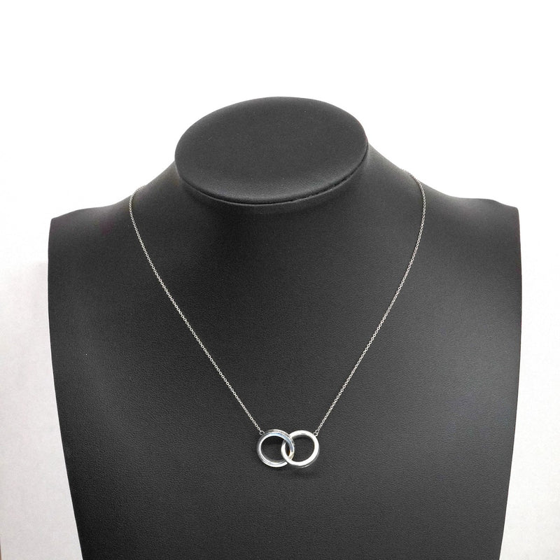 【6jfb0237-k】ティファニー ネックレス 1837/インターロッキング シルバー925【中古】レディース