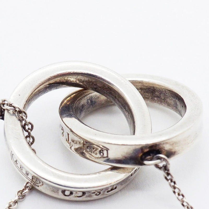 【6jfb0237-k】ティファニー ネックレス 1837/インターロッキング シルバー925【中古】レディース