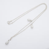 【6jfb0238-k】ティファニー ネックレス ティアドロップ 3P シルバー925【中古】レディース