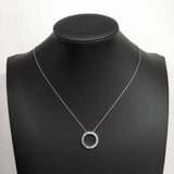 【6jfb0239-k】ティファニー ネックレス 1837/サークル シルバー925【中古】レディース