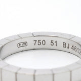 【6jfb0242】カルティエ リング ラニエール K18WG ホワイトゴールド ＃51【中古】レディース