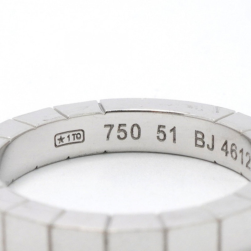 【6jfb0242】カルティエ リング ラニエール K18WG ホワイトゴールド ＃51【中古】レディース