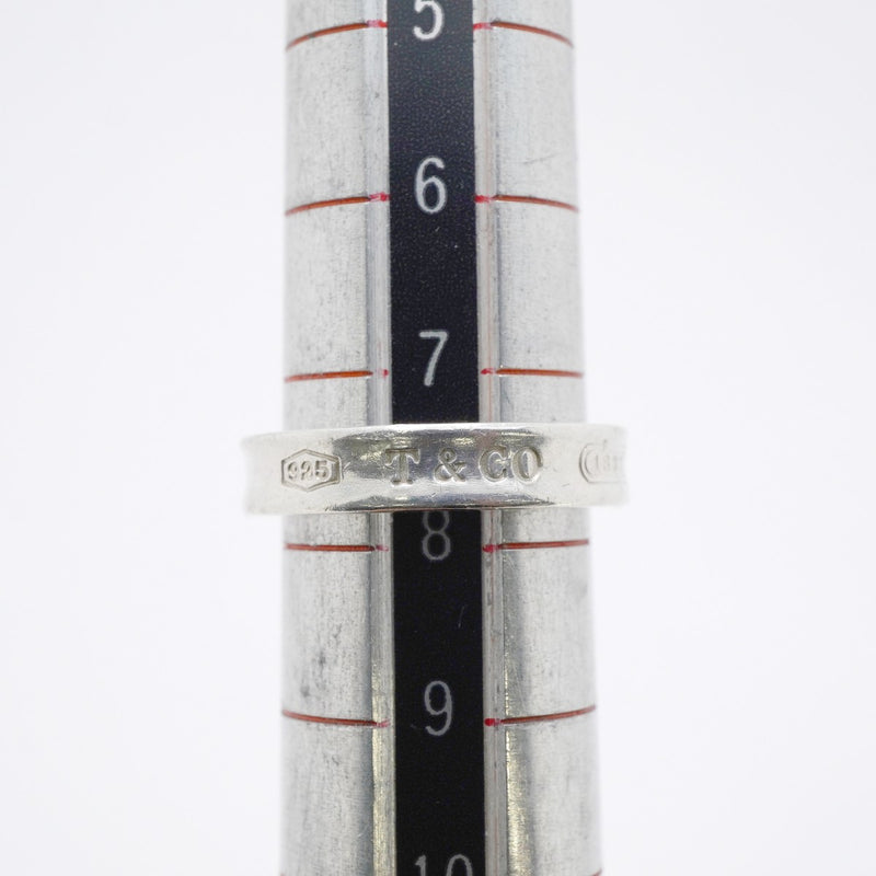【6jfb0244】ティファニー リング ナロー シルバー925 7.5号【中古】レディース