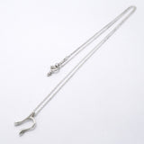【6jfb0247】ティファニー ネックレス イニシャル ｎ シルバー925【中古】レディース