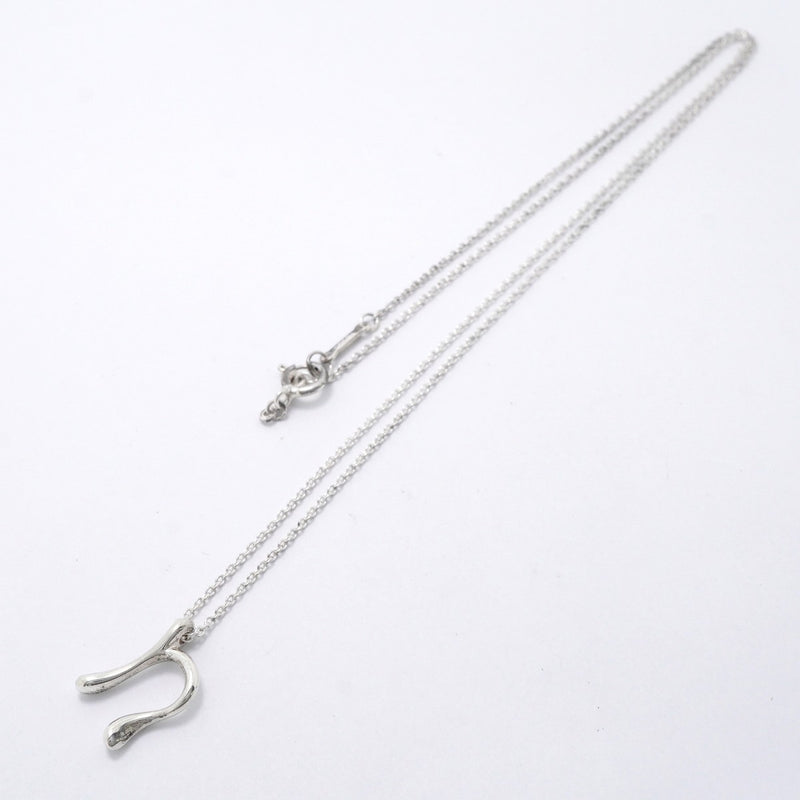 【6jfb0247】ティファニー ネックレス イニシャル ｎ シルバー925【中古】レディース