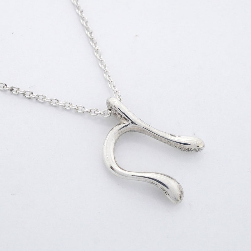 【6jfb0247】ティファニー ネックレス イニシャル ｎ シルバー925【中古】レディース