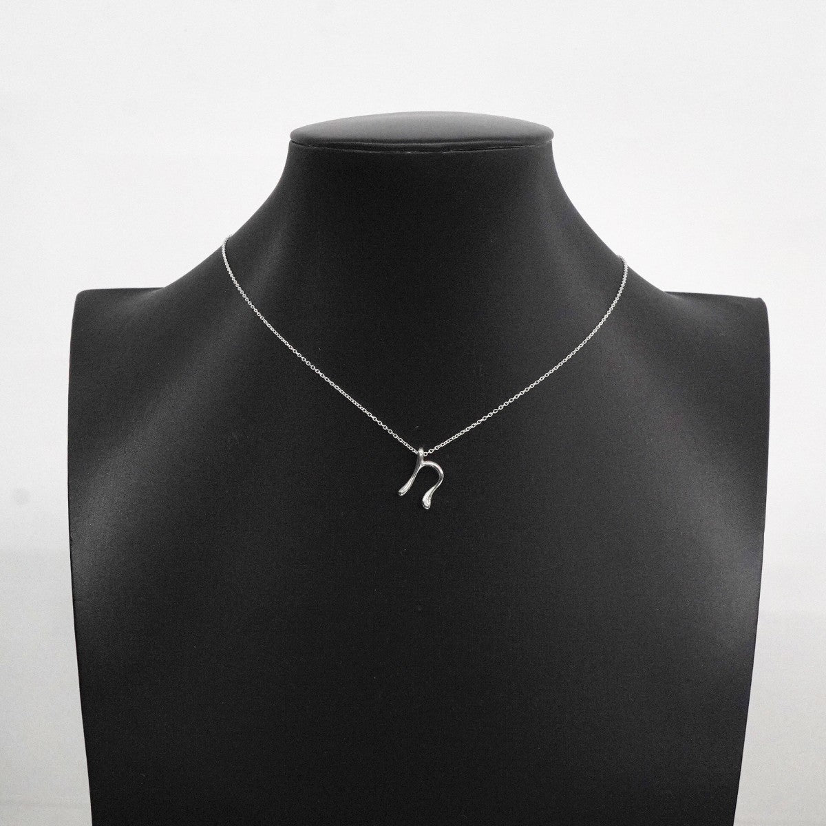 【6jfb0247】ティファニー ネックレス イニシャル ｎ シルバー925【中古】レディース