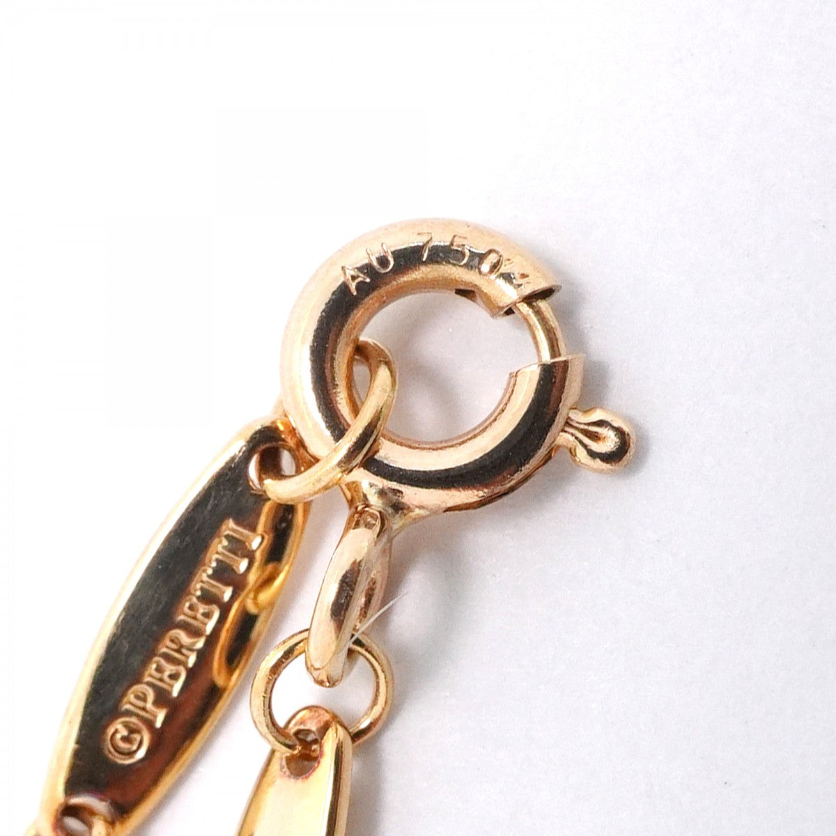 【6jfb0248】ティファニー ネックレス バイザヤード 1PD K18PG ピンクゴールド ダイヤモンド【中古】レディース