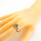 【6jfb0252】エルメス リング カルーゼル メタル シルバー ブラック ＃60【中古】メンズ
