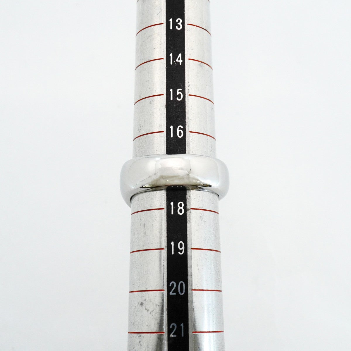 【6jfb0252】エルメス リング カルーゼル メタル シルバー ブラック ＃60【中古】メンズ