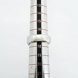 【6jfb0252】エルメス リング カルーゼル メタル シルバー ブラック ＃60【中古】メンズ