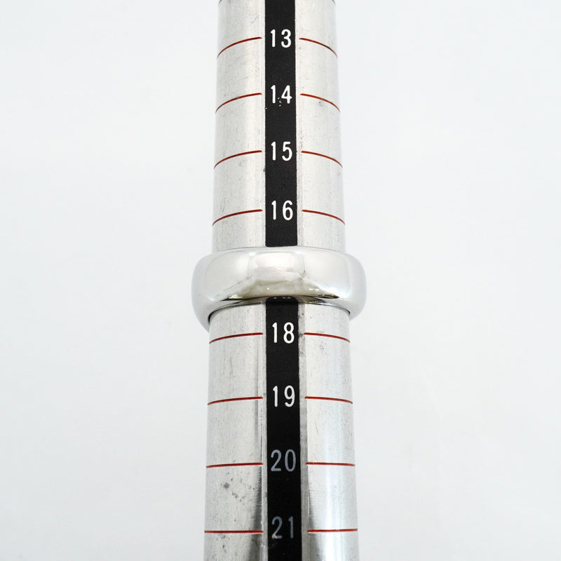 【6jfb0252】エルメス リング カルーゼル メタル シルバー ブラック ＃60【中古】メンズ