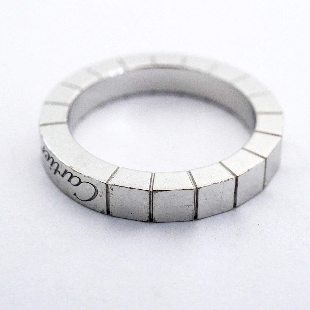 【6jfb0260】カルティエ リング ラニエール K18WG ホワイトゴールド ＃47【中古】レディース