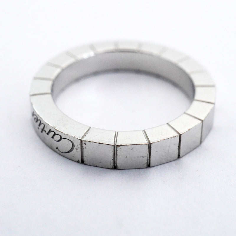 【6jfb0260】カルティエ リング ラニエール K18WG ホワイトゴールド ＃47【中古】レディース