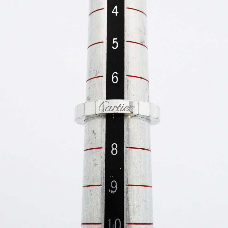 【6jfb0260】カルティエ リング ラニエール K18WG ホワイトゴールド ＃47【中古】レディース